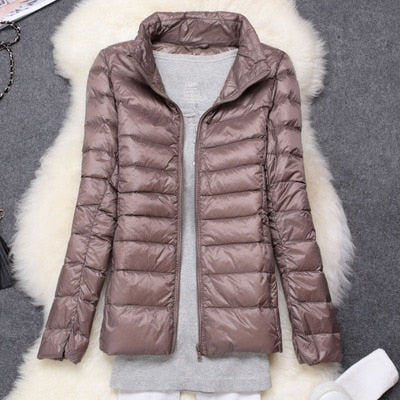 Women Winter Jacket 2020 New Ultra Light Duck Down Parkas - foxberryparkproducts