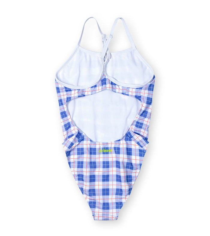 women's active back plaid swimsuit/tattersall - deboer swim