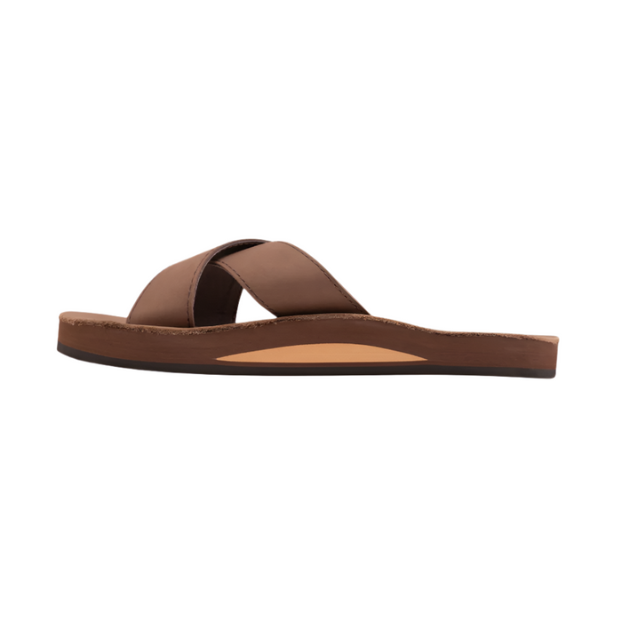 Women's Single Layer Arch Cross Strap Slide