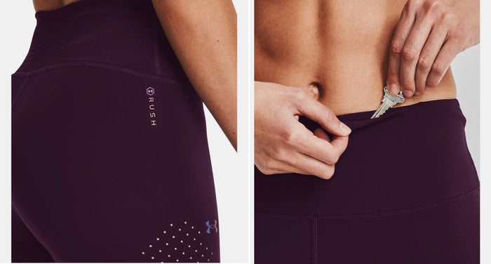 Women's UA RUSH™ No-Slip Waistband Ankle Leggings 1365272-501