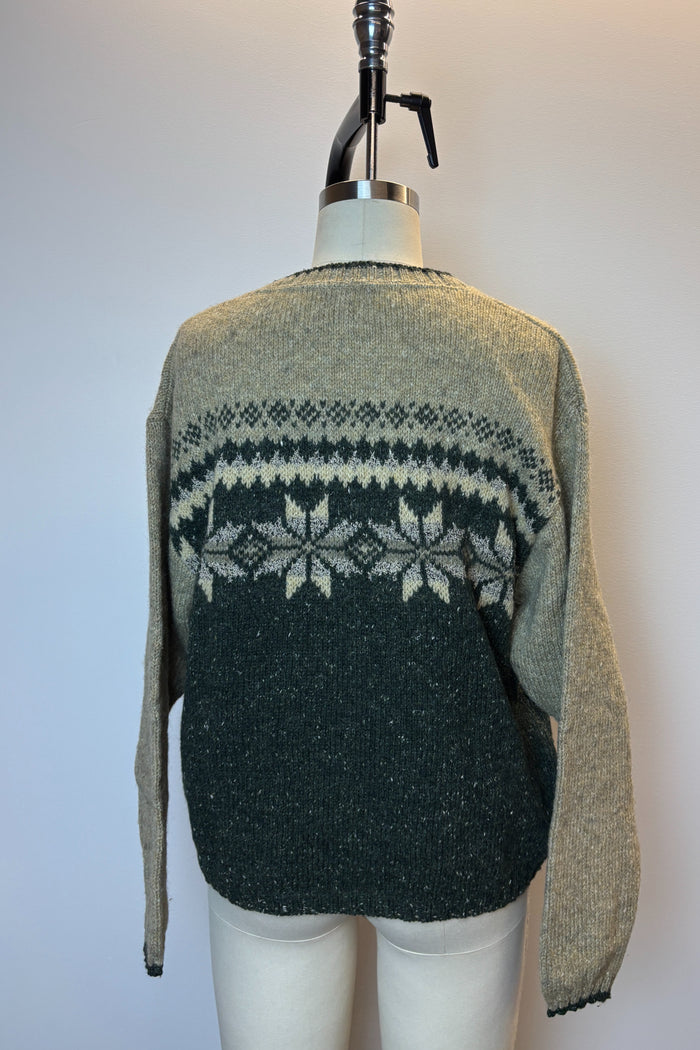 Woolrick Green Nordic Sweater image 1