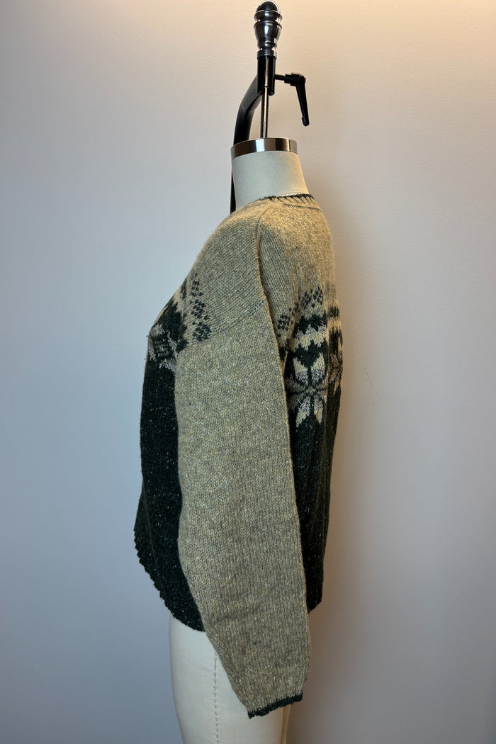 Woolrick Green Nordic Sweater image 2