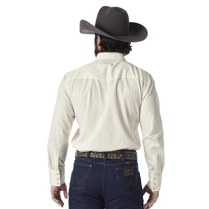 Wrangler Tan Sports Western Snap Long Sleeve