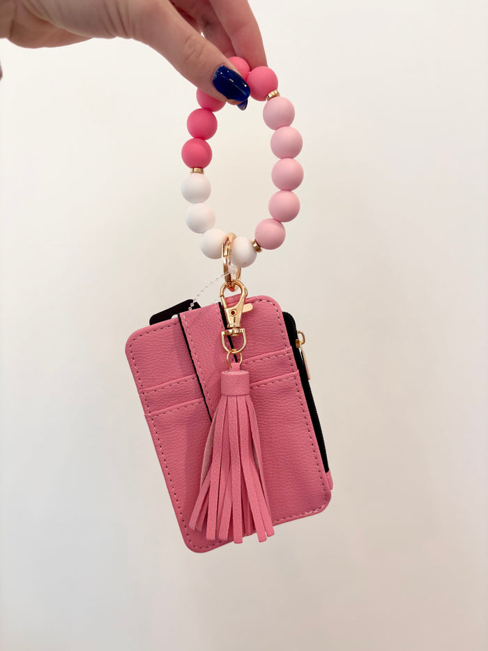 Pink/White Tassel