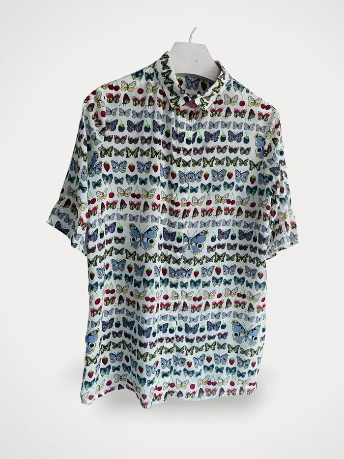 Versace X H&M Butterfly Silk-sidenblus