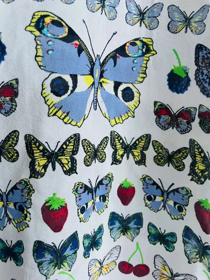Versace X H&M Butterfly Silk-sidenblus