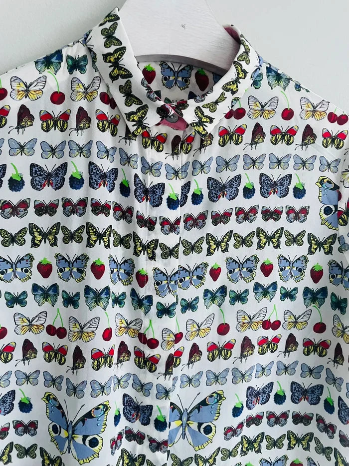 Versace X H&M Butterfly Silk-sidenblus