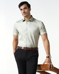 Yellow Half Sleeve Printed Shirt - Nicole