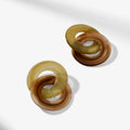 Packshot image of the Yuna Earrings in Brown Multi | Lead