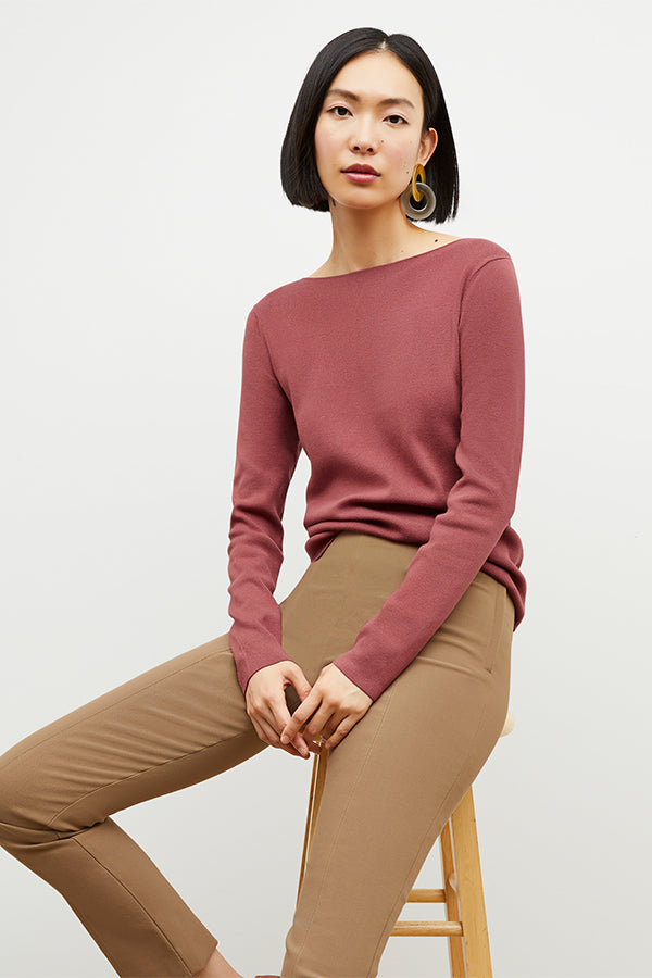 Front image of a woman wearing the Yuna Earrings in Brown Multi | Grid Hover | Exclude