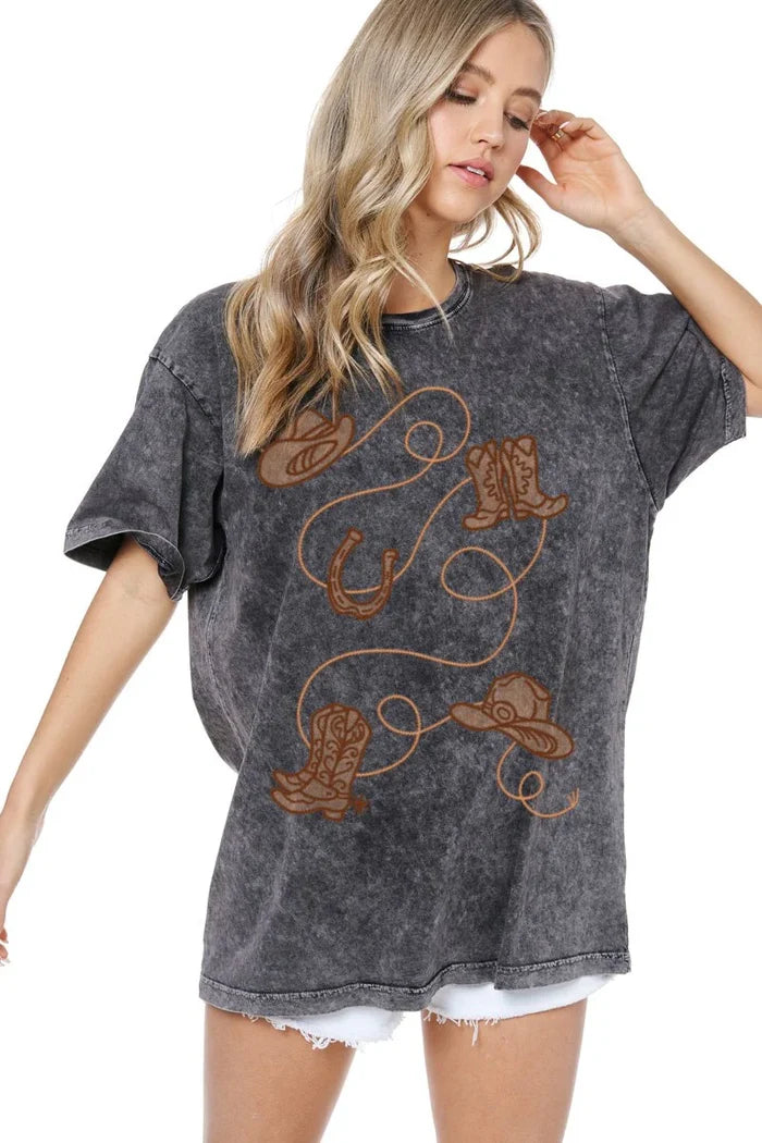 Zutter Cowboy Essentials Puff Graphic Tee